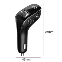 MP3플레이어듀얼 포트 USB 충전기 자동차 음악 플레이어 무선 FM 송신기 키트 블루투스 MP3 핸즈프리 액세, 01 CD