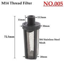 10 종류 8 ~ 14mm 호스 파이프 필터 세차 가든 관개 스프레이 어 펌프 네트 스트레이너 스테인레스 스틸 메, 05 NO.005_01 1pc