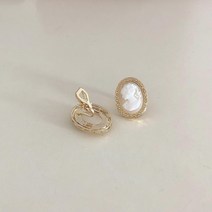 카메오 귀찌 1color 골드 엔틱 간편한 클립 논피어싱 이어커프
