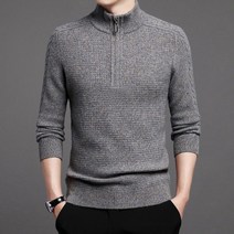 남성집업니트 웨어 겨울 반폴라 골프 빅사이즈 스웨터 캐시미어 하프 집업 방풍 벨벳 데일리 꾸안꾸 니트