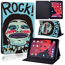 애플 호환 IPad 태블릿 케이스 9 세대 10.2 인치 Anti-Dust 귀여운 그림 스탠드 커버, [01] IPad 9th 10.2, [19] funny painting 18