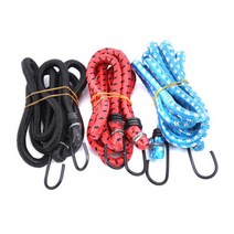 달자샵 1+1 자전거 오토바이 짐 보관 고리 고정 끈 다용도 고무 후크 로프, 1Pcs+1Pcs, 블루