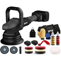 SPTA 18V 무선 자동차 폴리셔 키트, 18V Dual Action Polisher Sets