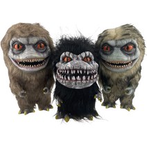 Bisavch Critters 소품 인형 영화 크리터스 컬렉션의 우주 범례 플러시 인형 소름 끼치는 인형 퍼글러 재, 01 3개.