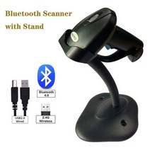 택배 스캐너 휴대용 HBAPOS QR 코드 디코더 USB 무선 1D 2D 바코드 블루투스 핸드 리더 스탠드 홀더 POS 시스템 노트북 소매, 02 U2WB Bluetooth Stand