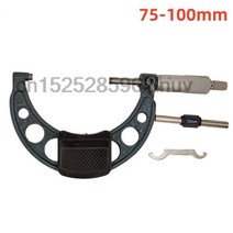 공구샵 Mitutoyo CNC 두께 눈금자 캘리퍼 미터 외부 마이크로미터 헤드 아날로그 게이지 50-75mm 75-100mm 정밀도 0.01mm 도구, [01] 0-25 미리메터