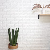 단열폼블럭벽지 접착식 시트지 인테리어 방습효과 셀프도배 고급폼블럭 보온 결로 곰팡이, 폼롤러 폭 100cm x 세로 10m, 화이트