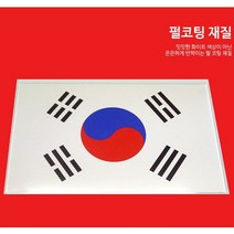 자동차량용 오토바이크 펄코팅 태극기 엠블럼 스티커 대형 1P, 태극기 스티커 대형 1장