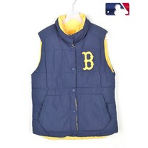빈티지/ MLB양면 패딩조끼/여성S/베스트/브랜드/8980