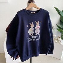 메이룸 속기모올더타임맨투맨 기모 올더타임 레터링 프린트 루즈핏 맨투맨