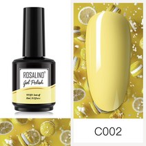 ROSALIND-세미 퍼머넌트 UV 네일 폴리시 젤 59 색 화이트 매트 베이스 탑젤 베르니스 페인트 15ml 네일아트, [02] SLH-C002