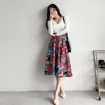 봄코디 A 에스닉 롱 스커트 치마