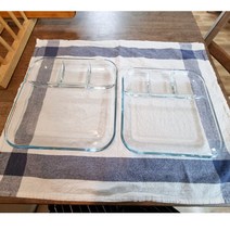 강화유리 네칸 나눔접시, 대