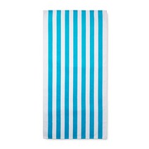 Bahia Collection by Dohler 카바나 줄무늬 터키석 컬러 벨루어 브라질 비치 타월 76x152cm USA 미국