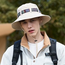 해피쇼핑 햇빛차단 여름 등산 캠핑 골프 라운딩 모자 아웃도어 스포츠 자외선차단 버킷햇, 카키