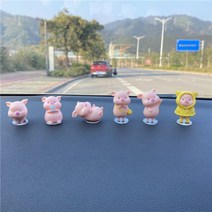 일육일팔몰 꿈꾸는돼지육돌이 6종 대쉬보드 장식품, 미니돼지 6종