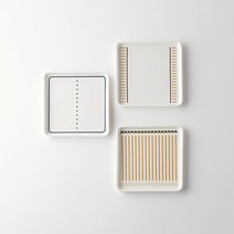 북유럽 감성 사각 앞접시 3종 - 국산 도자기 네모 디저트 그릇 개인 플레이트 혼수 집들이 선물, 01 디아스 사각접시 소