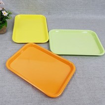 오메가키친 칼라 멜라민쟁반 트레이, 5)왕대 805_연두