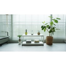 슈랙 철재 선반 2단 가로1100x 깊이400 x 높이1200 mm, 블랙