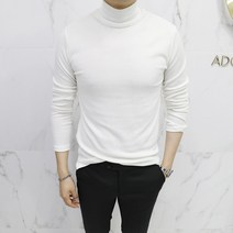 아도르클래식 슬립 하이스판 이너용 반폴라 긴팔 니트