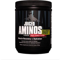 유니버셜 뉴트리션 플렉스 애니멀팩 Animal Juiced Aminos - 6g BCAA/EAA 매트릭스와 회복 및 성능 향상을 위한 4g 아미노산 혼합 오렌지 30회분 13.3온, [01] 과일 펀치