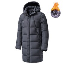 남자 2022 겨울 뉴 플러스 긴 따뜻한 두꺼운 후드 파커 재킷 코트 가을 Outwear 의상 클래식 Windproof 포켓 파카