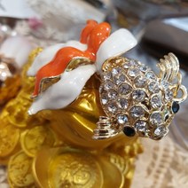 재물운 상승 보석 잉어 열쇠고리, 단품