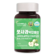 하비웰 풋사과 복합물정 600mg X 60정, 1통