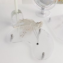 플리츠 아크릴트레이 투명 소품받침대, 조약돌