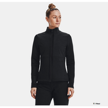 [정품인증] 186378 언더아머(UNDER ARMOUR) 언더아머 골프 1373635 001 블랙 핏티드 슬림핏 여성 골프 집업 자켓