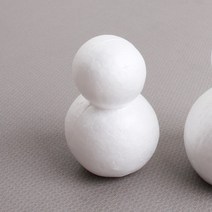 [아이디몬] 스티로폼 눈사람 대 소 겨울 장식 꾸미기 우드락모형 스치로폼 모양백구 크리스마스