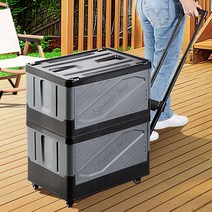 L 리브리움 폴딩박스카트 캠핑웨건 수레 캐리어 미니 캠핑용손수레, 리브리움 폴딩박스 그레이