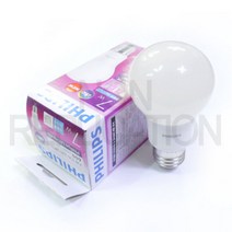 필립스 LED전구 램프 - 220V 7W (60W 대체), 전구색