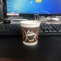 일회용 종이컵 도톰 6oz 온스 오피스 업소용 커피 종이컵 작은컵 물컵 150ml, 색깔12, 하나
