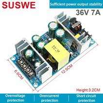 pc파워 fsp 서플라이 컴퓨터 ATX 전압 안정화 베어 보드 스위치 전원 모듈 ac dc 5v 12v 24v 30v 36v 2 5a 7a 6a 4a 9a 12 5a 1 5a, 24v1a-1