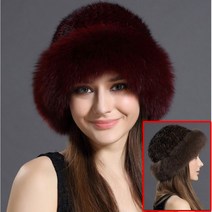 리얼밍크 모피 선물용 밍크 모자