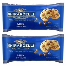 기라델리 프리미엄 베이킹 칩 밀크 초콜릿, Milk Chocolate, 2개