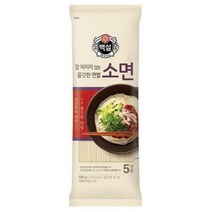 CJ 제일제면소 소면 멸치 잔치 비빔 열무 국수 골뱅이무침 오징어볶음 가족 식사 홈파티 음식 500G, 3개