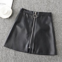 로즈드림 hyku 최신유행스커트치마가죽레더 A라인스커트