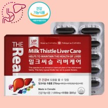 만성피로영양제 간관리 간에좋은 밀크시슬 밀크씨슬 리버케어 간건강 엉겅퀴 실리마린, 밀크씨슬플러스1000mgx60캡슐_2개월분