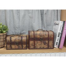 카페 빈티지 우드 지도그림 트렁크 가방 브런치 안내문 사인보드 인싸템 거실 인테리어 홈카페 귀여운 소품