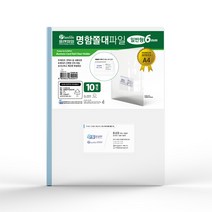 [인터탑] 플랜파일 레일쫄대 명함포켓부착형/일반형 쫄대 파일 6mm 50개 A4, 명함 포켓형 쫄대(6mm), 50개입