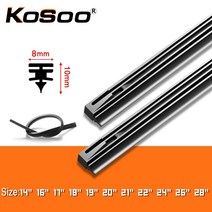 아우디 와이퍼 자동 앞 유리 자동차 블레이드 교체 리필 스트립 고무 밴드 액세서리, 26인치 650mm