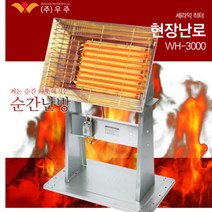 현장용 난로 공업용 작업장 공장 열방출 원적외선 반사판 히터 산업용 공장용 대형 전기히터 금속판 열풍기 전기난로 대용량 3000W 3KW, 3KW일반(1단조절)