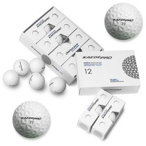NEW KAEDE PRO 3피스 골프공 화이트 1더즌 타원형 딤플, 단품, 단품