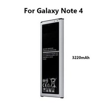 갤럭시 배터리 수리 부품 Galaxy Note 4용 교체용 일반 리튬 이온 내부 N910 3220mAh