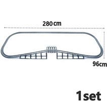 레고 호환 블럭 장난감도시 기차 기차 트랙 레일 모델 소프트 트랙 cruved 어린이, CN00031-B