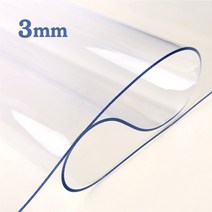 예피아 유리대용 투명매트 두께 3mm식탁매트(5cm)단위, 3mm 세로105cm x, 가로195cm