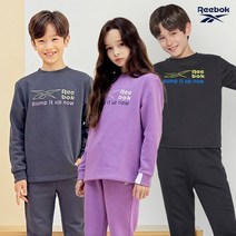 리복 [이월] REEBOK 리복키즈 스마일 기모 이지웨어 2종세트 택1 170사이즈까지 (기모트랙수트세트)