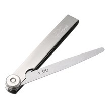 갭자 0.05mm ~ 1mm 두께 게이지 갭 필러 품질 미터법 13 블레이드 눈금자 안전 65Mn 합금강 측정 도구, 한개옵션0